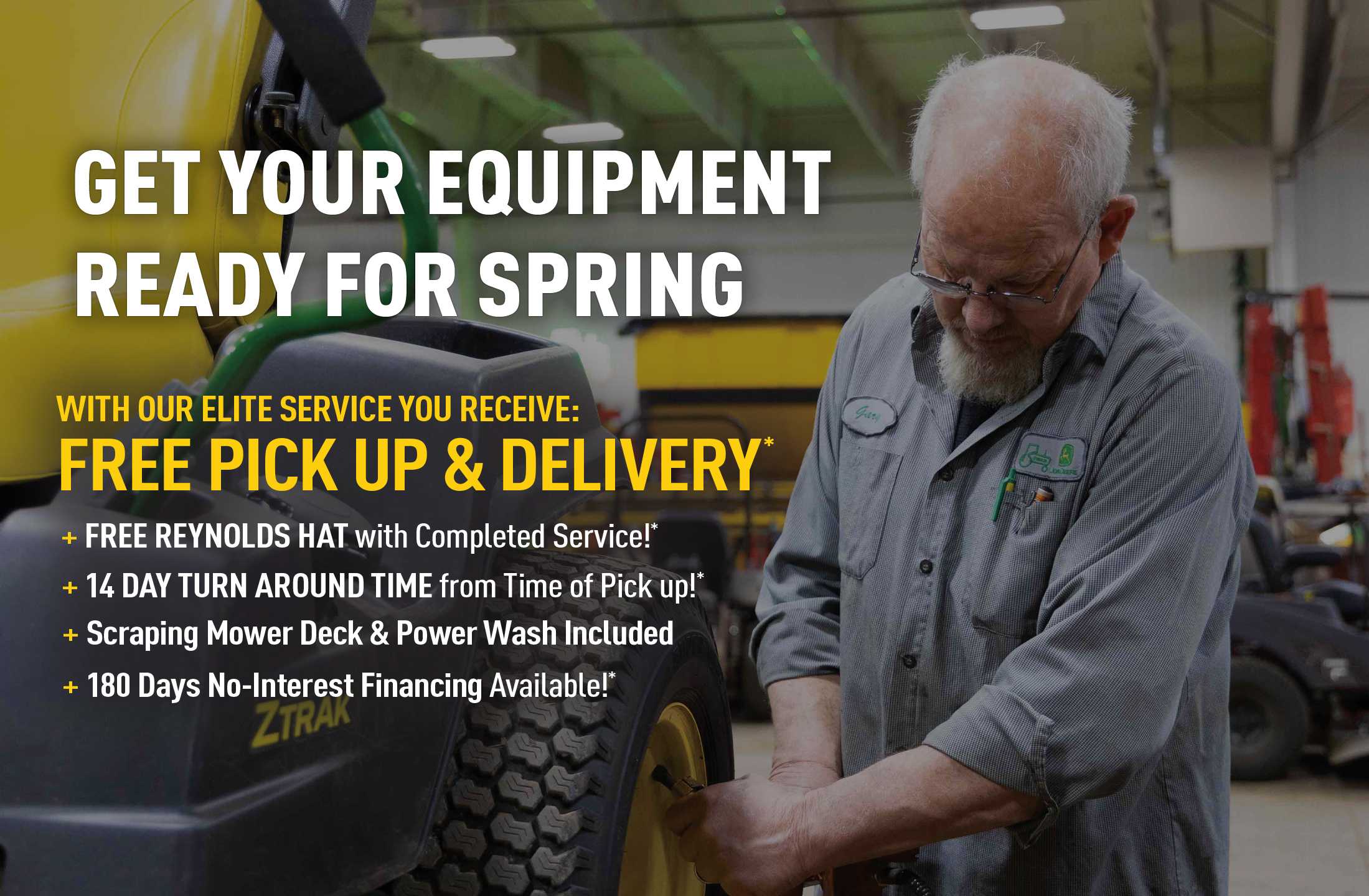 John Deere Service Promotions from Reynolds Farm Equipment