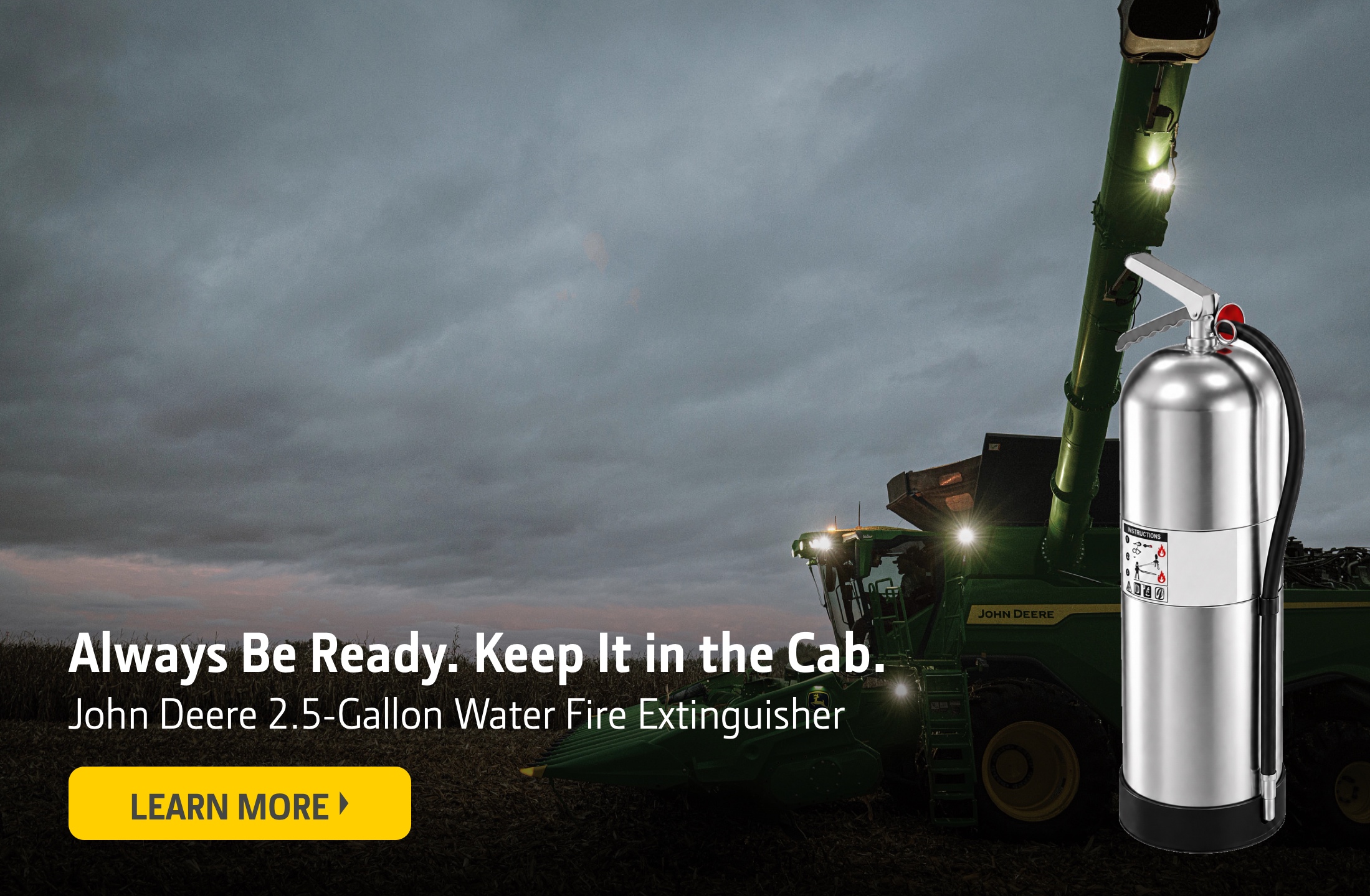 John Deere 2.5-Gallon Water Fire Extinguisher - learn more